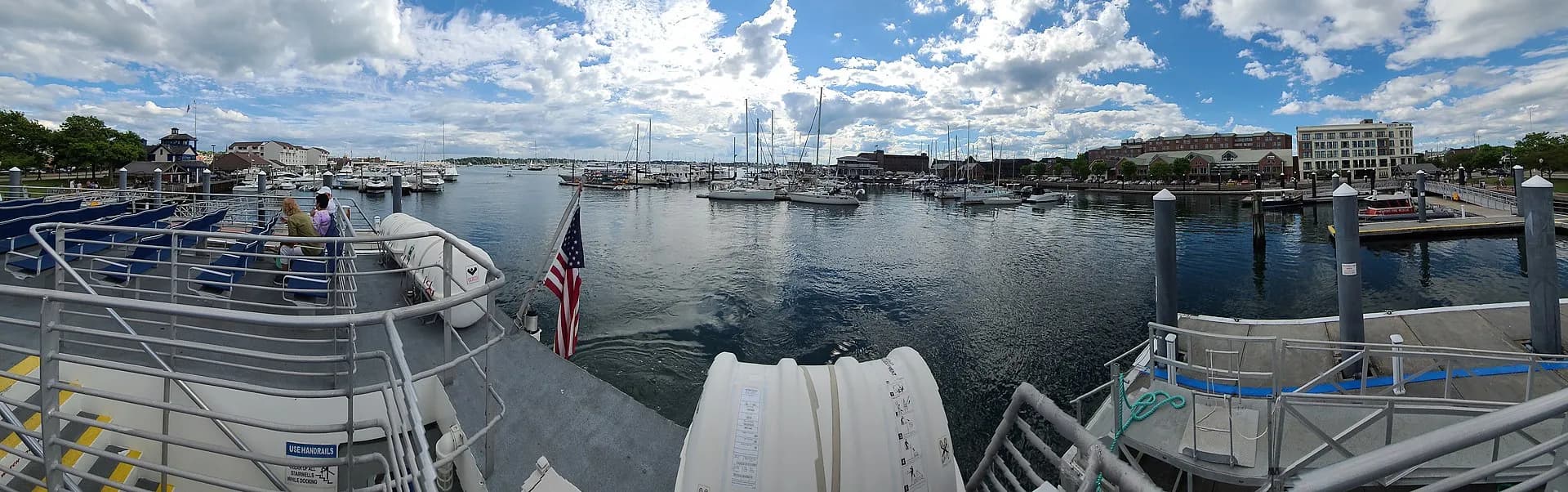 Marina waterfront in Rhode Island