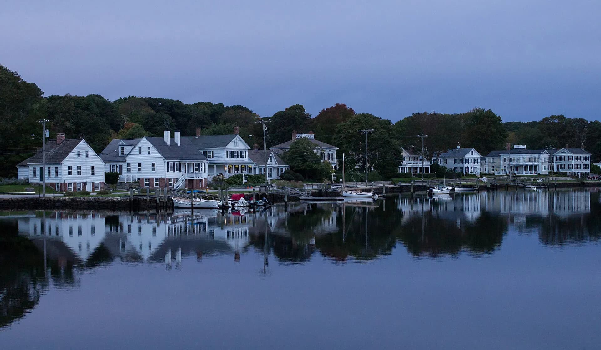 Marina waterfront in Connecticut