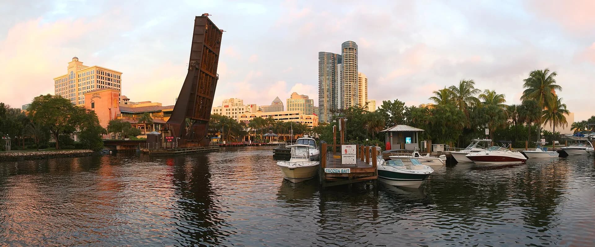 Marina waterfront in Florida