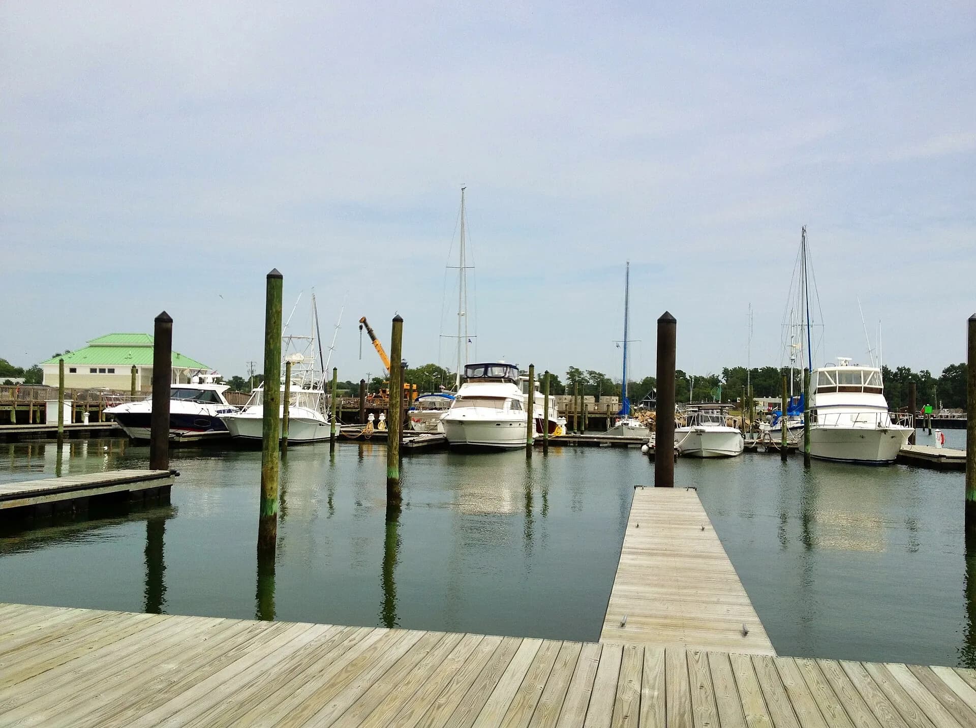 Marina waterfront in Virginia