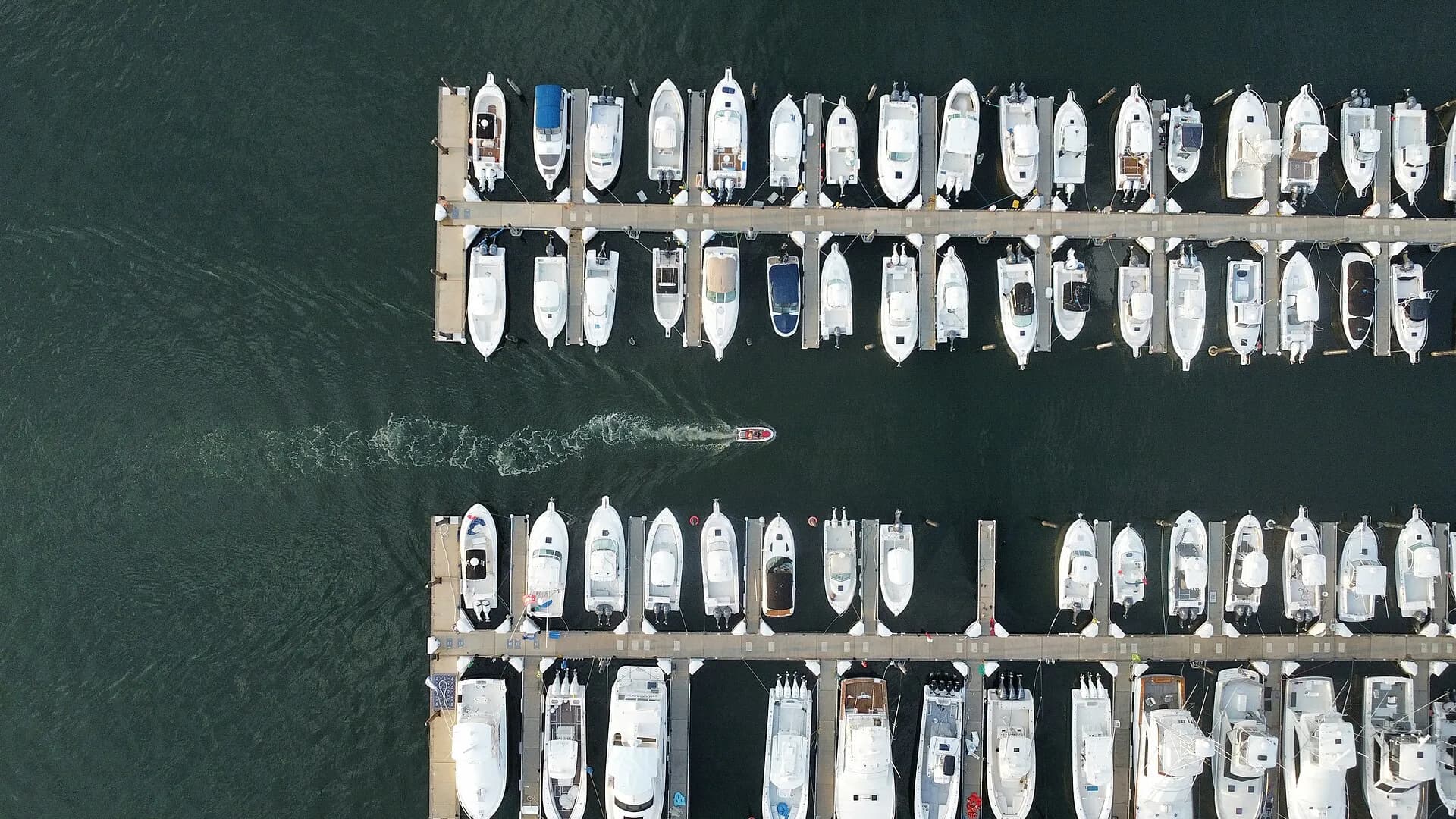 Marina waterfront in New Jersey